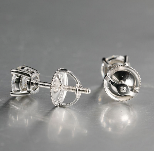 Gold/Silver Threaded Earrings