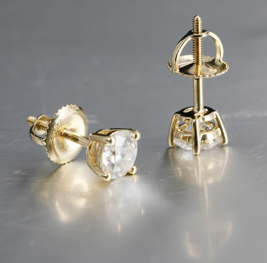 Gold/Silver Threaded Earrings